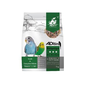 غذای خشک پرنده آدی پت مدل budgerigar وزن 1000 گرم
