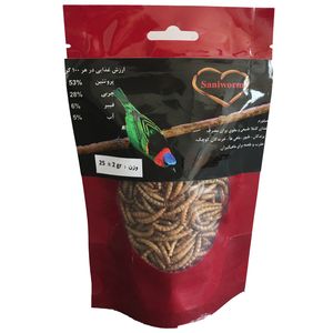غذای خشک پرندگان سانی ورم مدل meal 25 وزن 25 گرم
