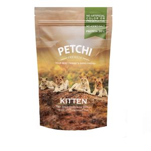 غذای خشک پریمیوم گربه پتچی مدل kitten وزن 400 گرم