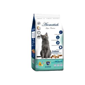 غذای خشک گربه آروماتیش مدل indoor chiken وزن 2 کیلوگرم