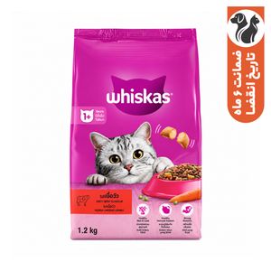 غذای خشک گربه بالغ ویسکاس مدل بیف وزن 1400 گرم
