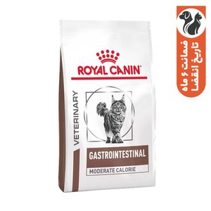 غذای خشک گربه رویال کنین مدل gastrointestinal moderate calorie وزن 2 کیلوگرم