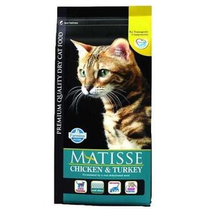 غذای خشک گربه فارمینا مدل matisse chicken and turkey وزن 0.4 کیلوگرم