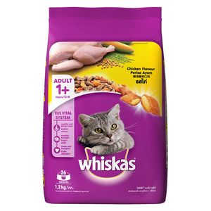غذای خشک گربه ویسکاس مدل chicken وزن 1200 گرم