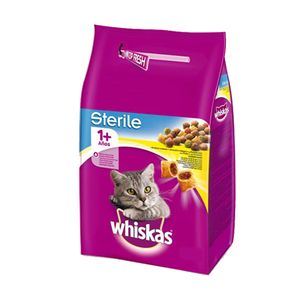 غذای خشک گربه ویسکاس مدل sterilise chicken وزن 1400 گرم