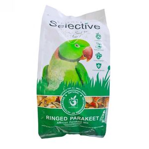 غذای شاه طوطی سلکتیو مدل ringed parakeet وزن 1 کیلوگرم