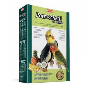 غذای طوطی سانان پادوان مدل parrocchetti grand mix وزن 850 گرم