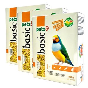 غذای فنچ پتزو مدل pzfnch وزن 1000 گرم بسته 3 عددی