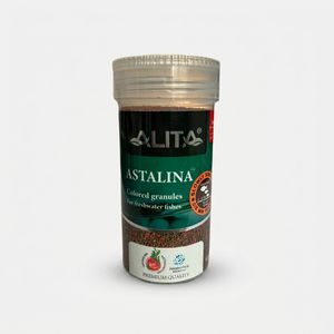غذای ماهی آستالینا آلیتا مدل astalina سایز 0.6 میلی متر حجم 120 میلی لیتر
