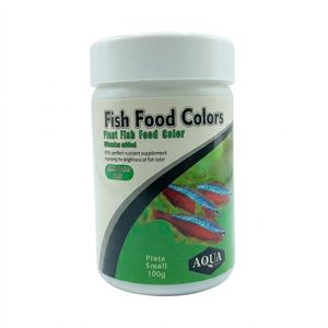 غذای ماهی آکوا مدل fish food color  small plate وزن 100 گرم