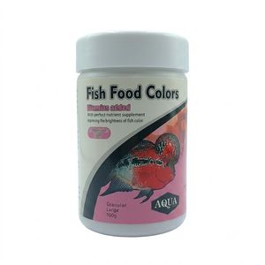 غذای ماهی آکوا مدل fish food color large granular وزن 100 گرم