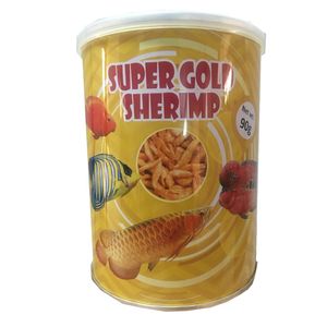 غذای ماهی آکوا مدل super gold sherimp وزن 90 گرم