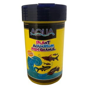 غذای ماهی آکواریوم آکوا مدل plant granul حجم 100 میلی لیتر