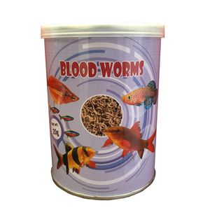 غذای ماهی آکواریوم مدل blood worms وزن 20 گرم