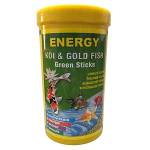 غذای ماهی انرژی مدل koi and goldfish green sticks وزن 25 گرم