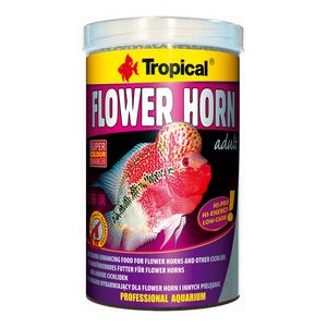 غذای ماهی تروپیکال مدل flower horn adult pellet وزن 190 گرم
