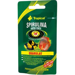 غذای ماهی تروپیکال مدل super spirulina forte granulat وزن 30 گرم