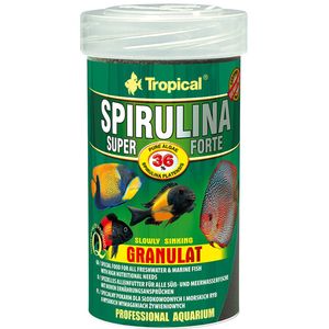 غذای ماهی تروپیکال مدل super spirulina forte granulat وزن 60 گرم