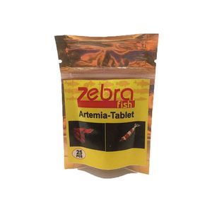 غذای ماهی زبرا مدل artemia tablet بسته 25 عددی