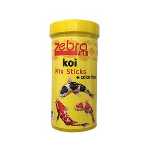 غذای ماهی زبرا مدل koi mix sticks color food حجم 500 میلی لیتر
