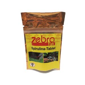 غذای ماهی زبرا مدل spirulina tablet وزن 20 گرم