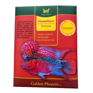 غذای ماهی فونیکس مدل flowerhorn granules  وزن 30 گرم