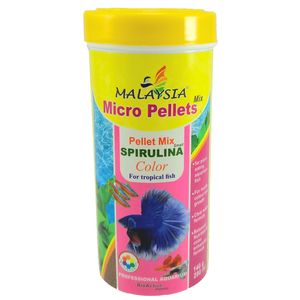 غذای ماهی مالزی مدل micro pellet mix وزن 140 گرم
