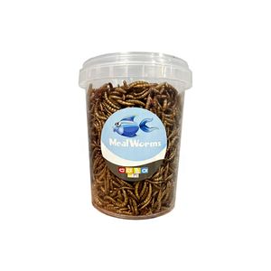 غذای ماهی میل ورم شهرپت مدل fishmealworms وزن 100 گرم