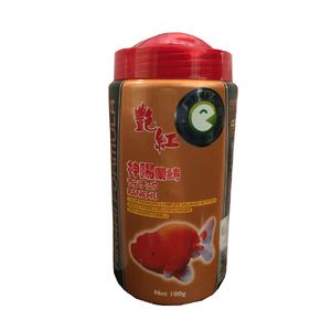 غذای ماهی هیکاری مدل ranchu وزن 100 گرمم