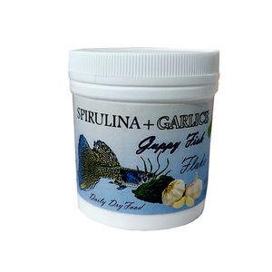 غذای ماهی گوپی مدل spurlina & garlic وزن 35 گرم