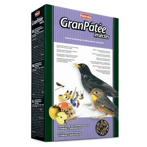 غذای مرغ مینا پادوان مدل gran patee insectes وزن 1 کیلوگرم