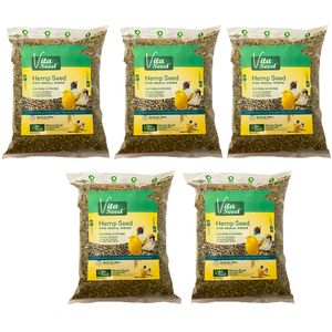غذای پرندگان ویتاسید مدل شاهدانه ریز وزن 500 گرم بسته 5 عددی