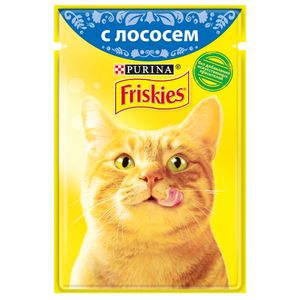 غذای پوچ گربه فریسکیز مدل salmon وزن 85 گرم