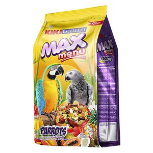 غذای کامل طوطی سانان کیکی مدل max menu وزن 2_5 کیلوگرم