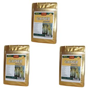 غذای کمکی طوطیسانان و سایر پرندگان زینتی گینر مدل gold number one کد g03 وزن 200 گرم مجموعه 3 عددی