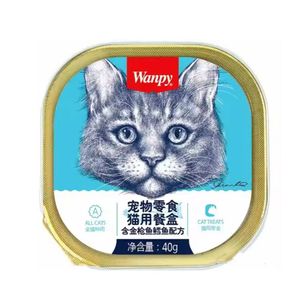 غذای گربه بالغ ونپی مدل سفارش چین بافت موس با طعم ماهی تن و کاد وزن 40 گرم
