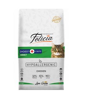 غذای گربه فلیسیا مدل digest care adult chicken 12 وزن 12 کیلوگرم