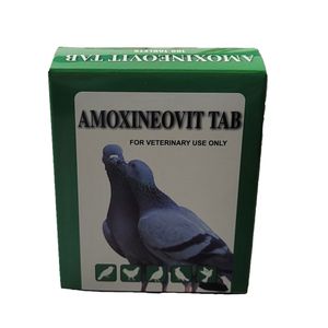 قرص ترکیبی پرندگان مدل amoxineovit tab بسته 100 عددی