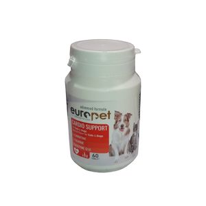 قرص حمایتی قلب و عروق سگ و گربه یوروپت مدل cardio support مجموعه 60 عددی