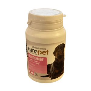 قرص مفاصل سگ یوروپت مدل glucosamine بسته 75 عددی