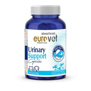 قرص مکمل بهبود مجاری ادراری حیوانات یوروپت مدل eurovet urinary support بسته ۶۰ عددی