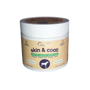 قرص مکمل سگ ادوامیت مدل skin&coat بسته 100 عددی