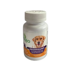 قرص مکمل سگ ماجو مدل multivitamin وزن 75 گرم بسته 150 عددی