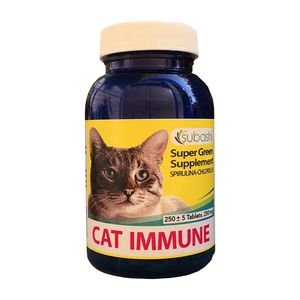 قرص مکمل غذای گربه سوباشی مدل cat immune وزن 95 گرم بسته 250 عددی