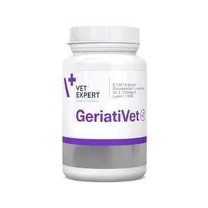 قرص مکمل گربه مسن وت اکسپرت مدل geriativet cat بسته 60 عددی