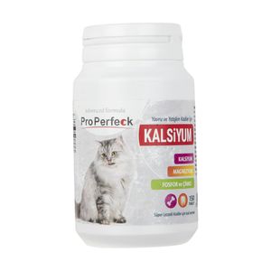 قرص مکمل گربه پروپرفک مدل calcium بسته 150 عددی