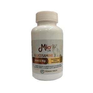 قرص مکمل گلوکز آمین گربه میو مدل joint & hip بسته 60 عددی