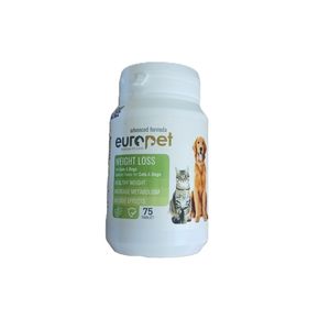 قرص کاهش وزن سگ و گربه یوروپت مدل weight control بسته ۷۵ عددی