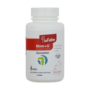 قرص گلوکزامین سگ و گربه بیوفلین مدل move+g وزن 85 گرم