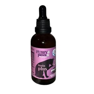 قطره بیوتین پلاس گربه فاسی پاوز مدل plus drop حجم 50 میلی‌لیتر